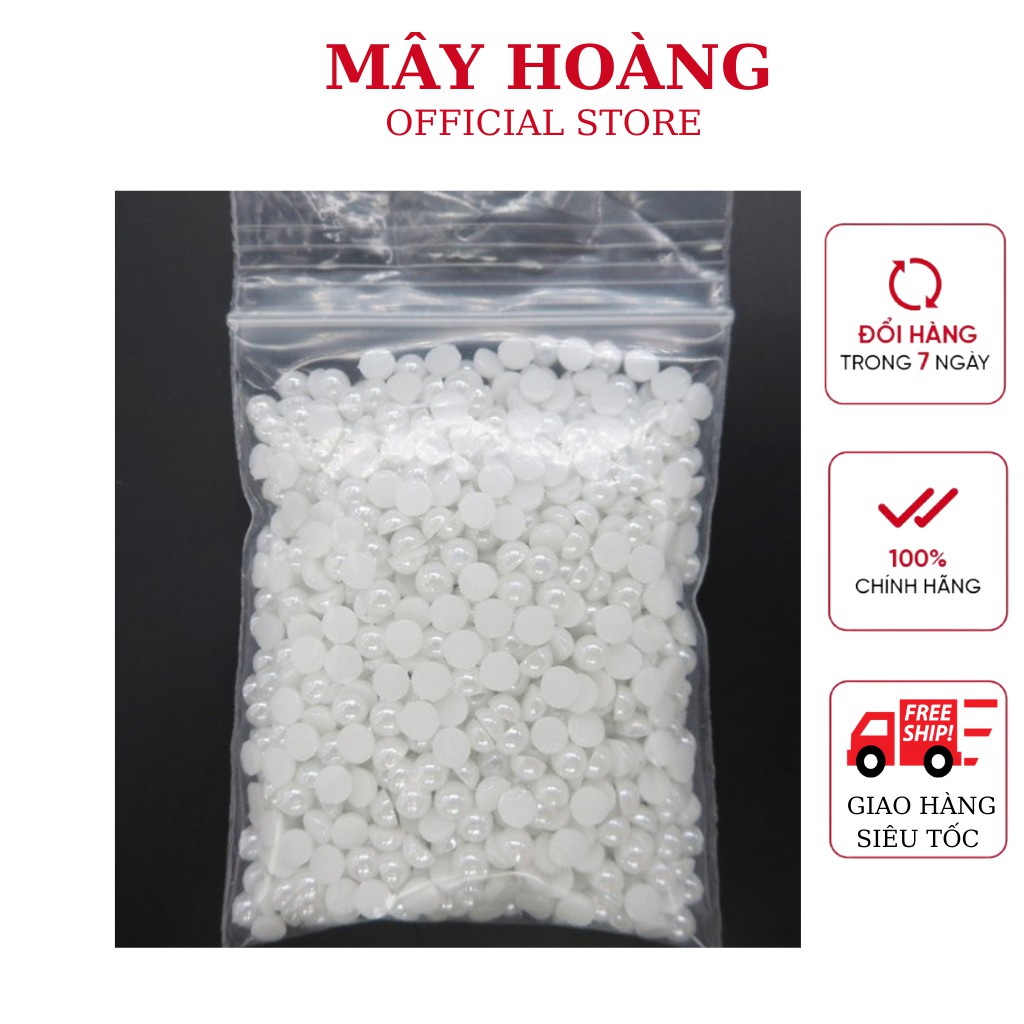 Bịch trai nửa gắn móng màu trắng size 4