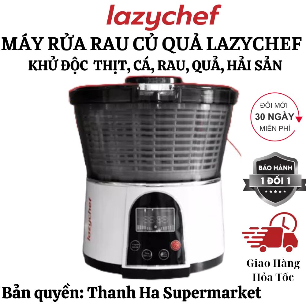 Máy khử khuẩn và độc thực phẩm, Máy rửa rau củ quả ozone LAZYCHEF công nghệ Đức - Bảo hành 12 tháng lỗi 1 đổi 1 hỗ trợ kỹ thuật 10 năm