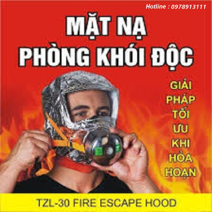 Mặt nạ phòng độc tzl30, mặt nạ phòng khói thoát hiểm, mặt nạ thoát hiểm phòng cháy chữa cháy