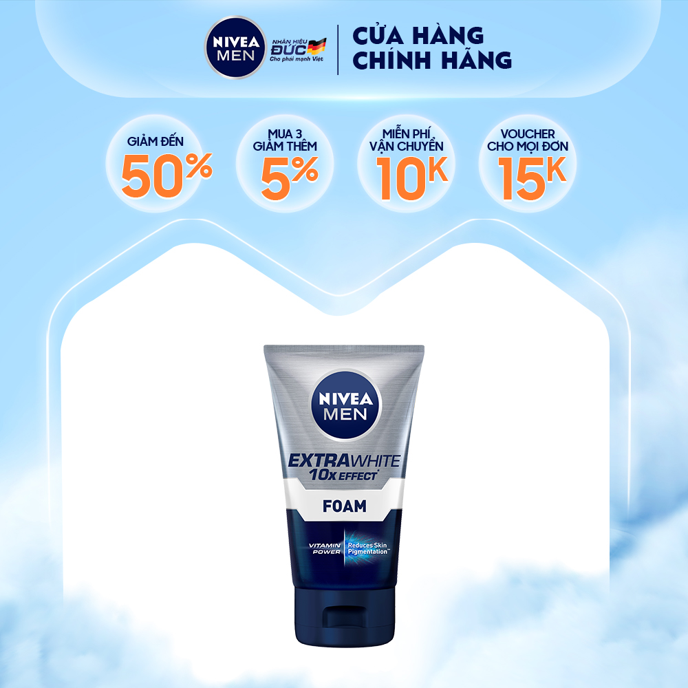 Sữa rửa mặt nivea men giúp sáng da 100g - 88836