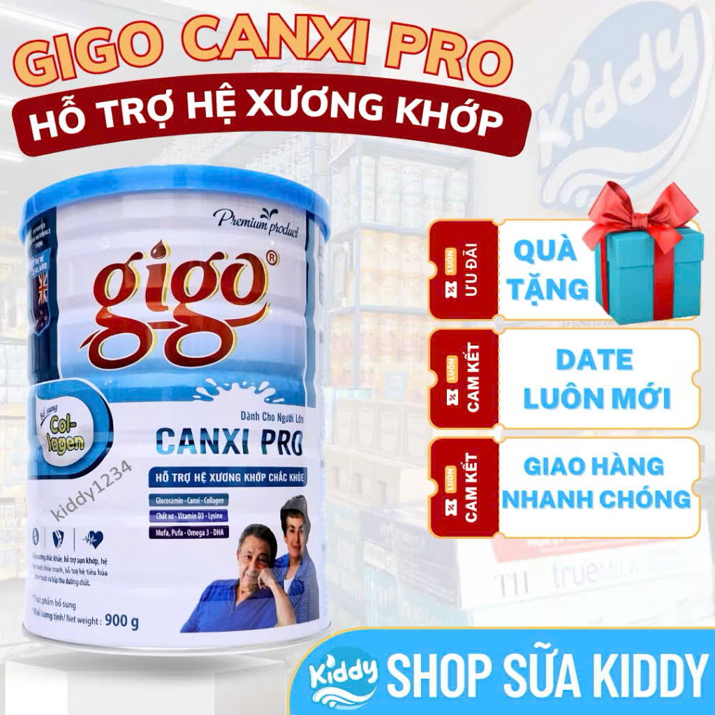 Gigo Canxi Pro lon 900g (date luôn mới)