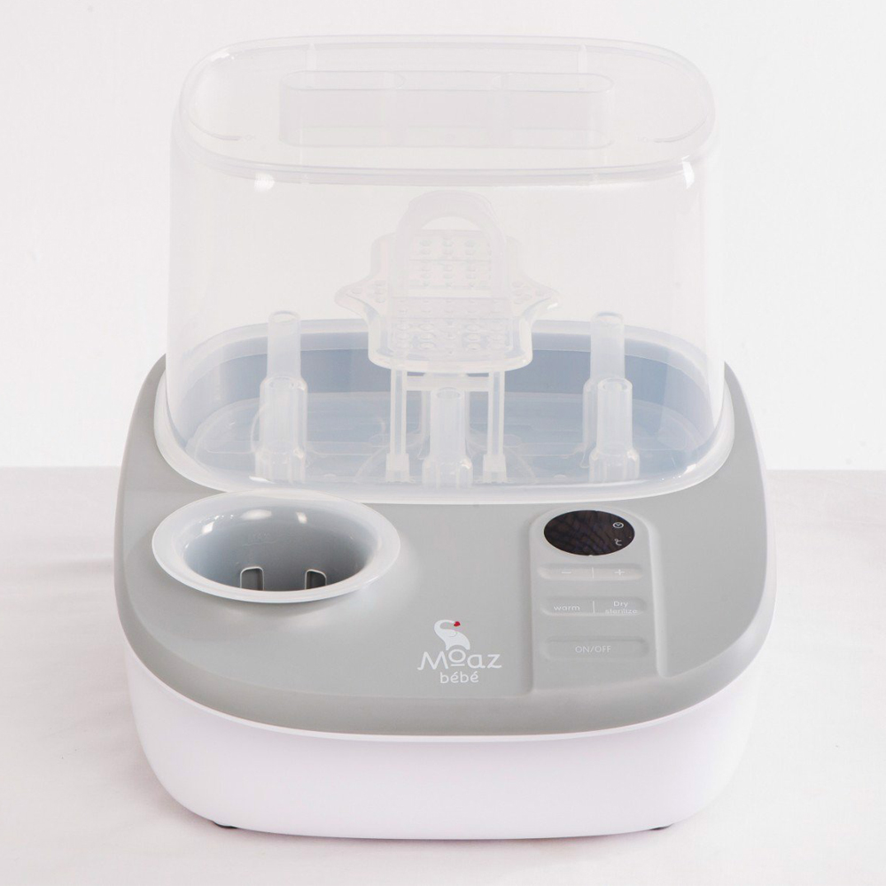 [HCM][ƯU ĐÃI LỚN-GIẢM SỐC] Máy Tiệt Trùng Bình Sữa Máy Tiệt Trùng Sấy Khô Và Hâm Sữa Đa Năng Moaz Bebe MB-005 Khử Sạch Vi Khuẩn Thiết Kế Hiện Đại Với Chất Liệu Cao Cấp An Toàn Không Chứa BPA Màn Hình LED Hiển Thị Nhiệt Độ.