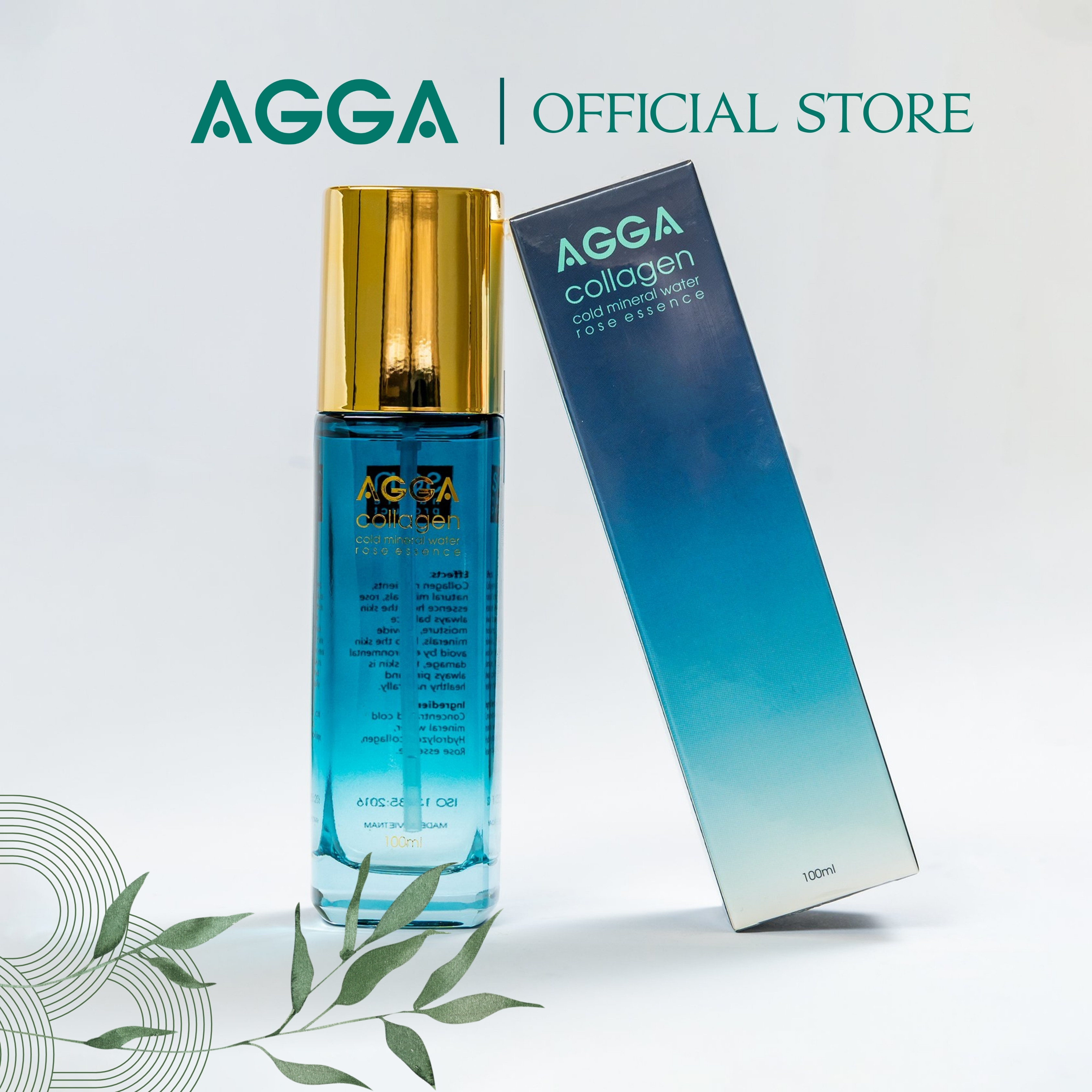 Xịt Khoáng Cấp Ẩm Tinh Chất Hoa Hồng AGGA 100ml - 40ml Giúp Cải Thiện Độ Ẩm Và Độ Đàn Hồi Cho Da