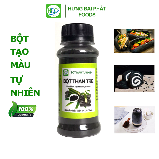 Tinh bột than tre hũ 30g dùng làm bánh, tạo màu thực phẩm