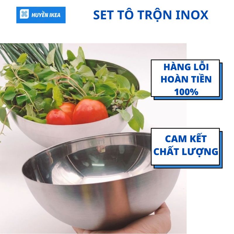 Tô Inox IKEA trộn salad
