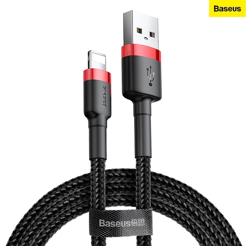 [HCM]Cáp sạc iPhone Baseus cafule Cable USB For lightning bện dù siêu chắc - Hàng chính hãng