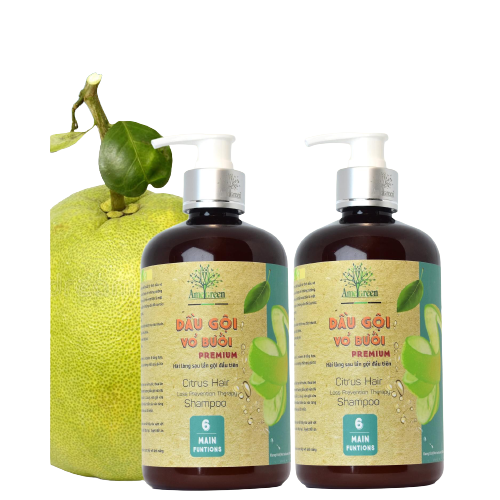 Combo 2 dầu gội tinh dầu vỏ bưởi cao cấp premium