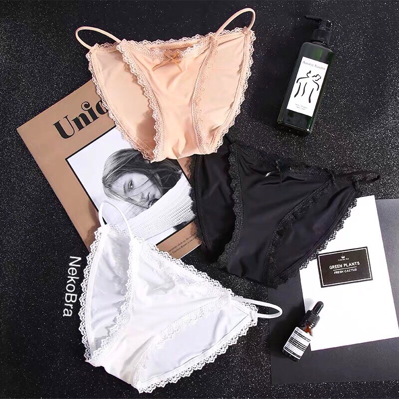 Quần lót dây phối ren sexy vải thun lạnh cao cấp