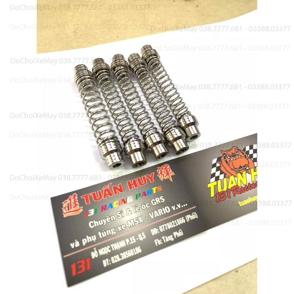 Lò xo đũa thắng Inox cho xe số , lò xo phanh thắng sau cho xe số , luôn 2 cái ắc inox 304 ko rỉ , ko sét DoChoiXeMay