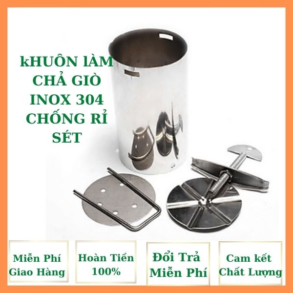 KHUÔN LÀM  GIÒ , CHẢ INOX 304 CAO CẤP CHỐNG RỈ SÉT MÀI MÒN. [ KHUÔN 1KG ]