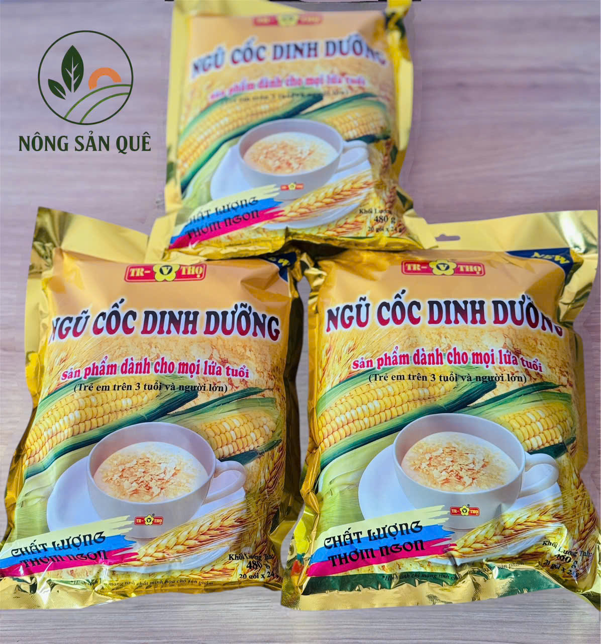 COMBO 3 GÓI NGŨ CỐC DINH DƯỠNG TRƯỜNG THỌ 480G (20GÓI X 24G) - GIÀU DINH DƯỠNG - TỐT CHO SỨC KHỎE