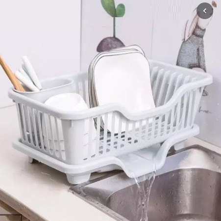 Rỗ úp chén dĩa, có khay để ống đũa ráo nước, có khay hứng nước, rỗ nhựa úp chén dĩa