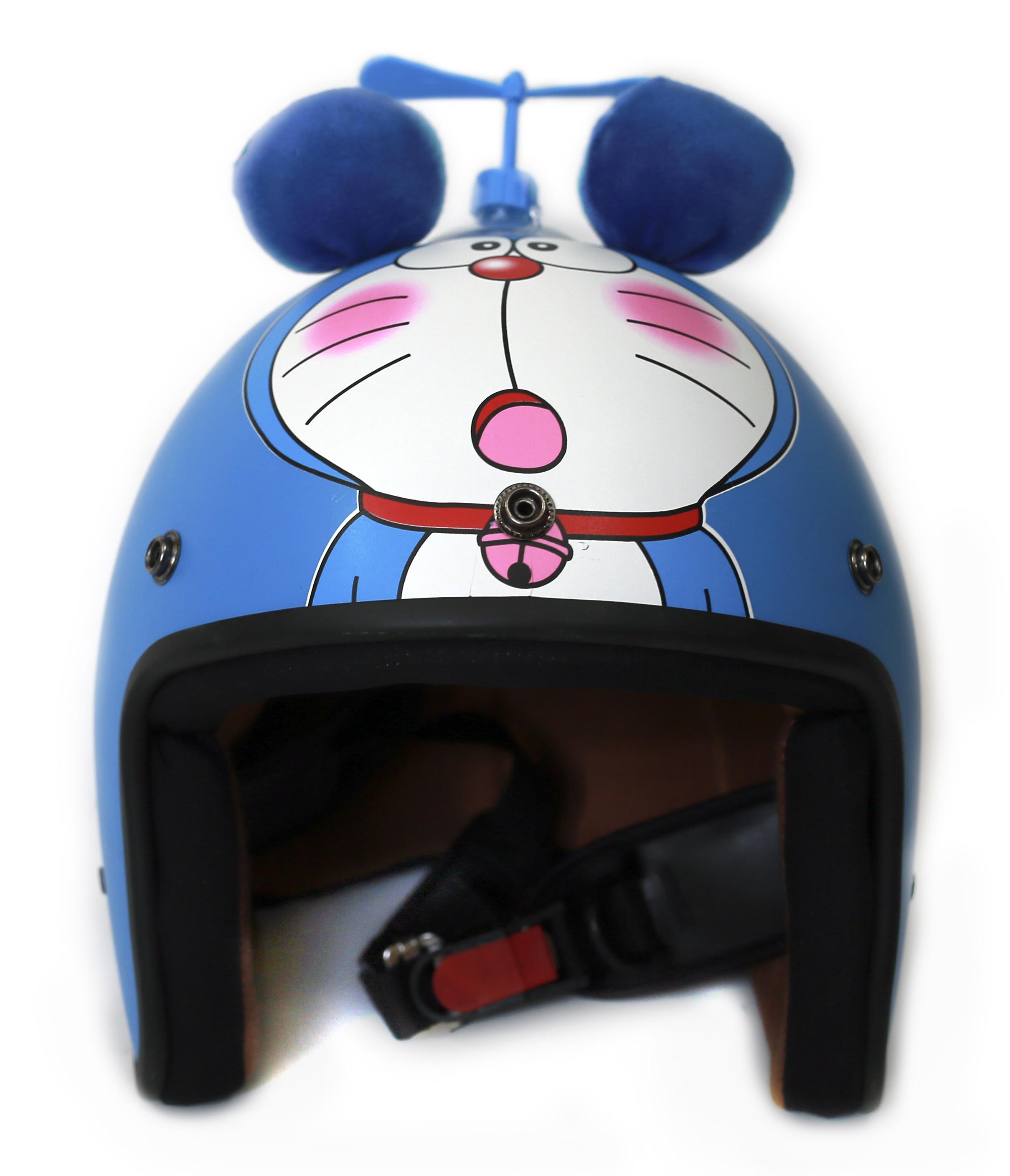 [HCM]Mũ bảo hiểm Doremon 3/4 + chong chóng