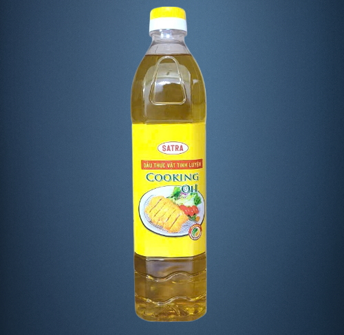 chai 1 Lít - DẦU THỰC VẬT TINH LUYỆN SATRA Cooking Oil