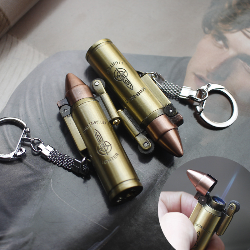 [HCM]Bật Lửa Khè Móc Khóa Hình Viên Đạn Hỏa Tiễn ( Xài Gas)