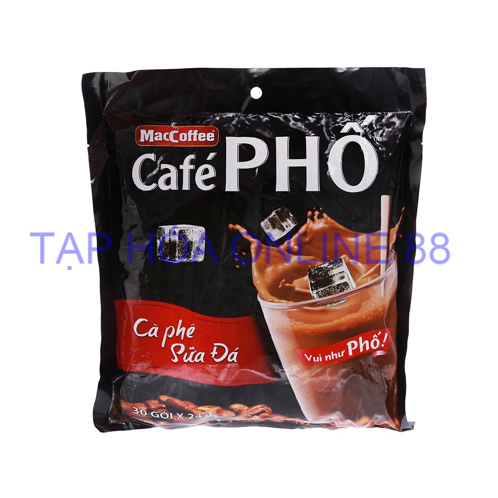 Cà phê phố sữa đá bịch 30 gói x 24g