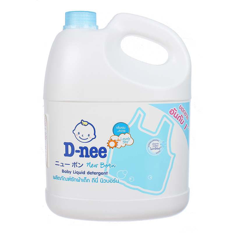 [HCM]Nước Giặt Dnee 3000ml Thái Lan Cho Bé (Màu Xanh Dương) Mẫu Mới