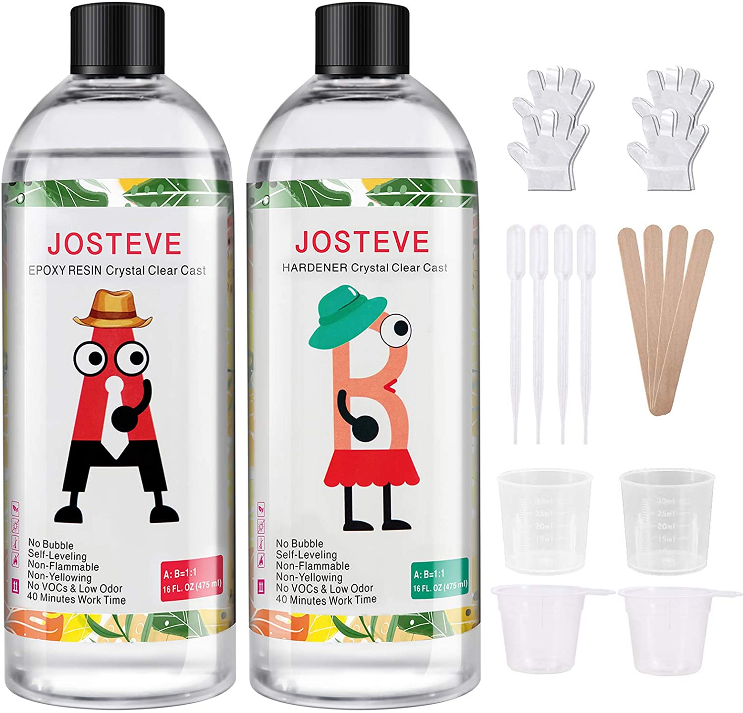 Keo Resin Epoxy AB Cứng Trong Suốt Ít Bọt Chuyên Dụng Làm Trang Sức