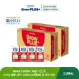 Combo 2 Thùng Sữa Nước Pha Sẵn Nutifood GrowPLUS+ Suy Dinh Dưỡng - Hỗ Trợ Tăng Cân, Tăng Chiều Cao - Trên 1 tuổi  (48 Hộp x 110ml) (Bao bì tùy đợt nhập hàng)