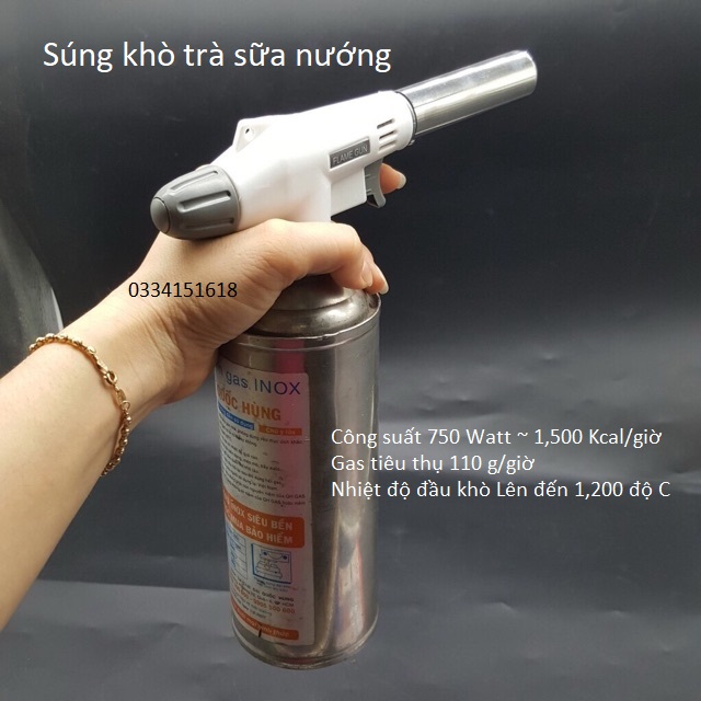Đầu khò trà sữa nướng Kosmos, sử dụng bằng gas mini, tiện dụng, cầm tay nhỏ gọn