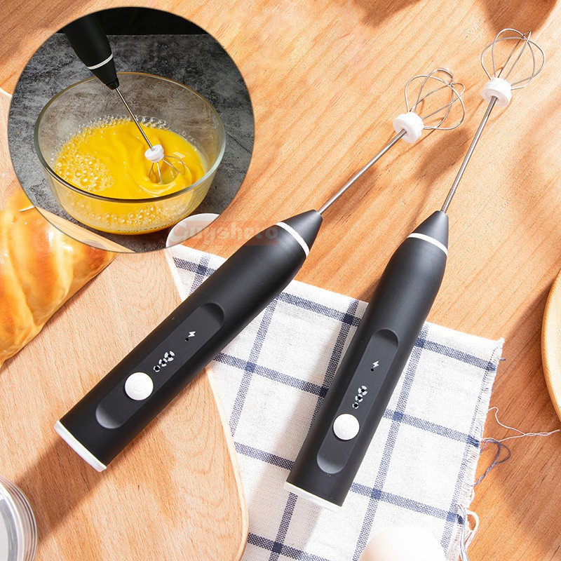 Máy tạo bọt cafe, máy đánh trứng SẠC USB cầm tay hàng cao cấp