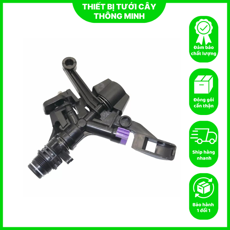 Béc phun cánh đập trung ren 27 mm chỉnh góc