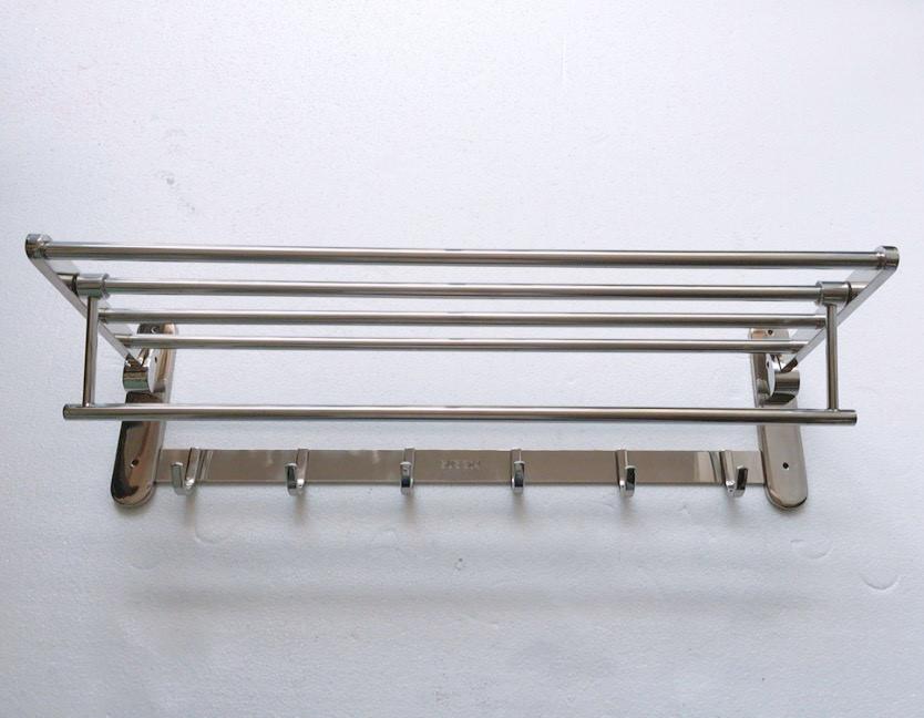 Giá treo khăn nhà tắm inox 304 - có móc treo