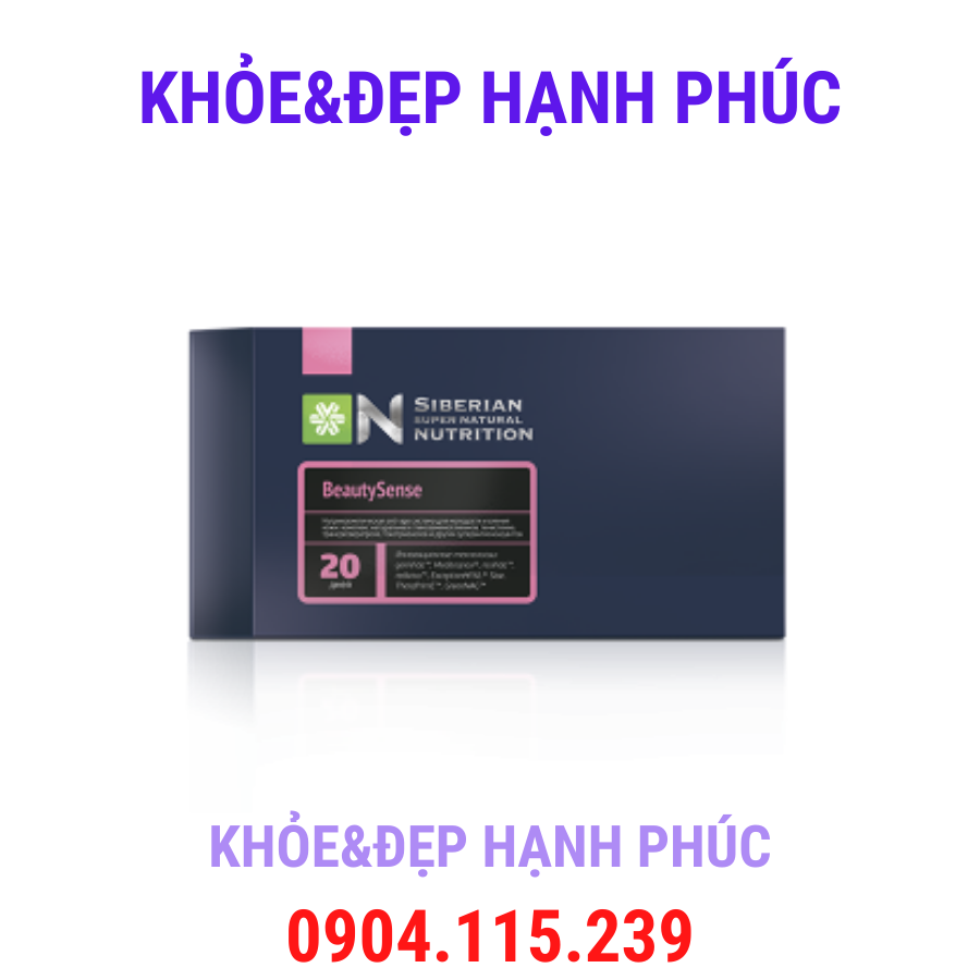 Thực phẩm bảo vệ sức khỏe Siberian Super Natural Nutrition. BeautySense – 20 túi/hộp 3 viên/túi