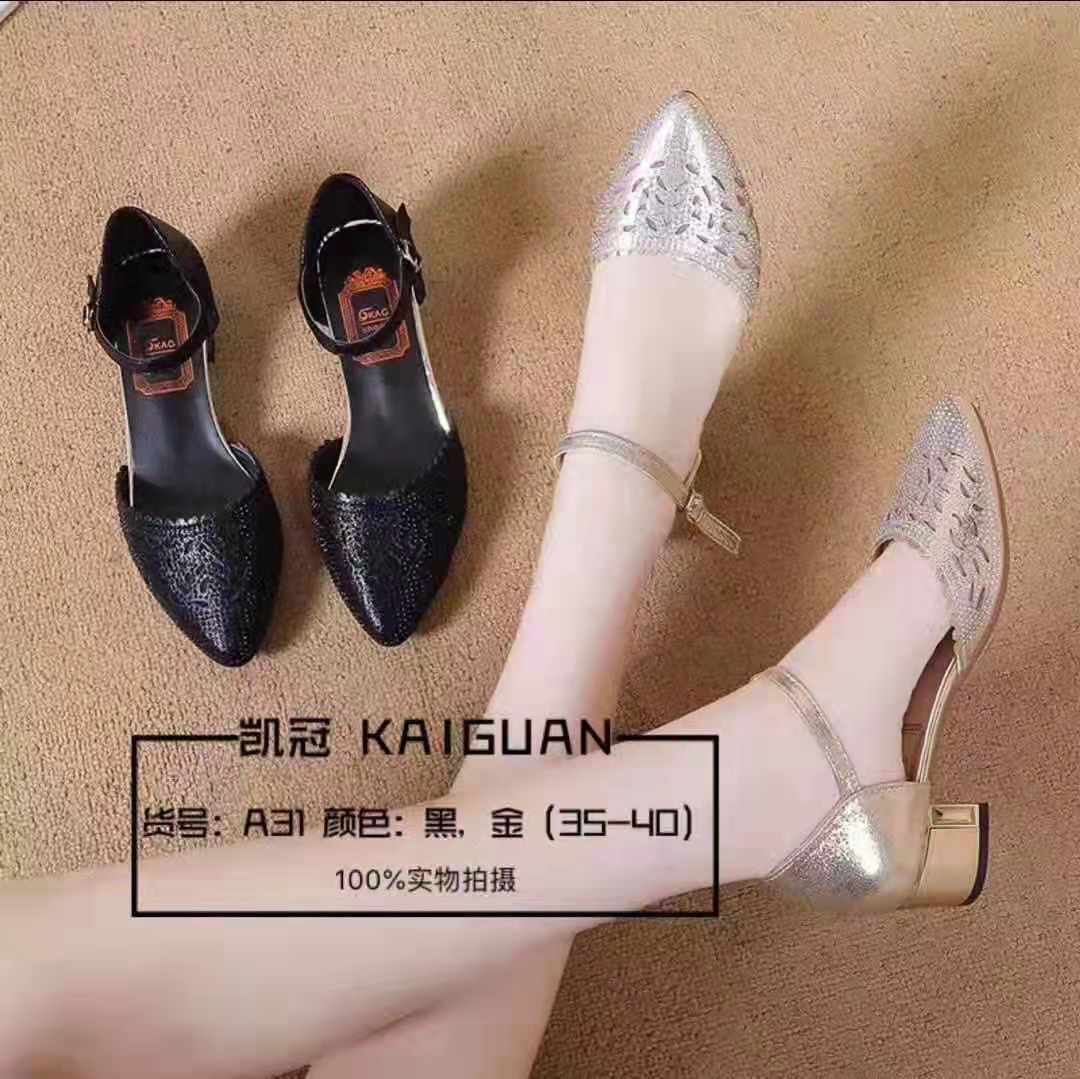 Giầy xandal cao gót hàng quảng châu cao cấp