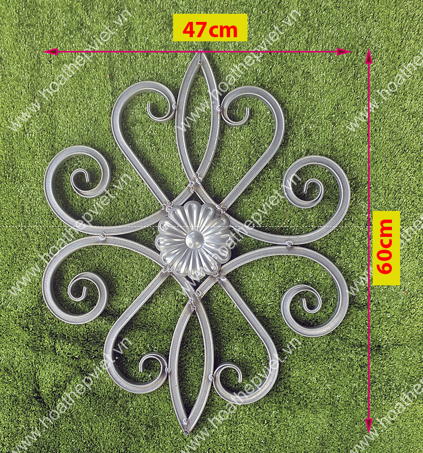 Cụm bông sắt mỹ thuật trang trí