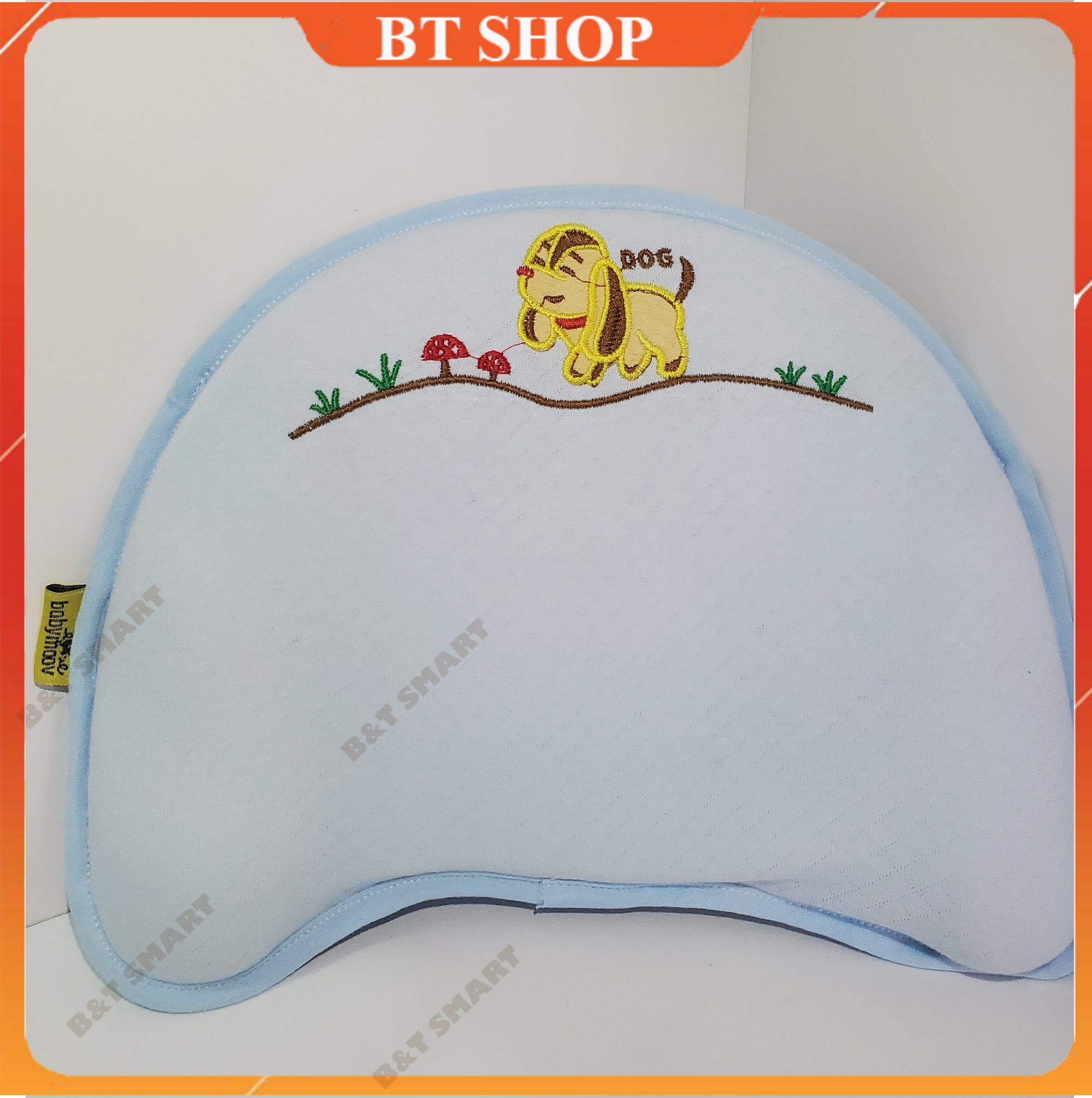 Gối cao su non cho bé Chính hãng. Gối chống bẹp đầu, méo đầu