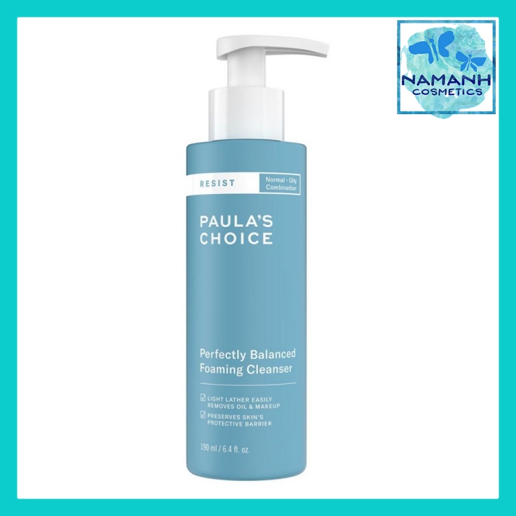 Sữa rửa mặt cân bằng da hoàn hảo Paula's Choice RESIST Perfectly Balanced Cleanser 190 mL