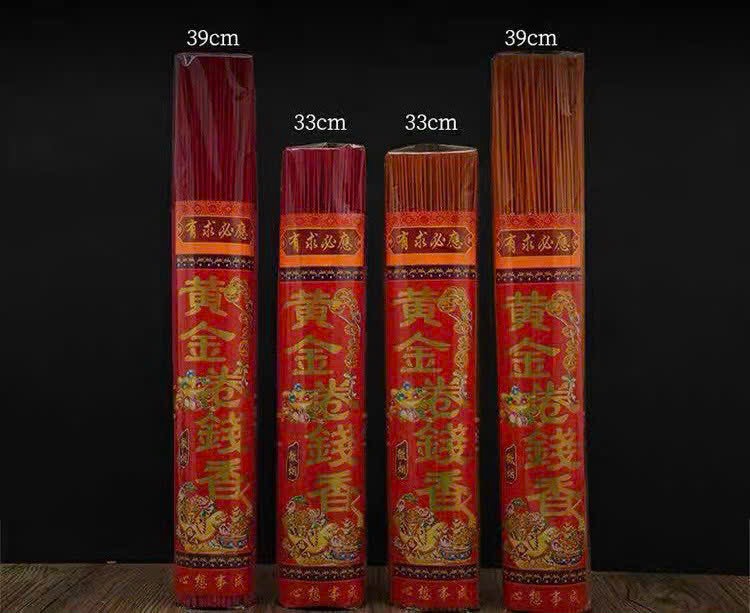 Hương nhang thần tài thái lan nhập khẩu chính hãng cuốn tàn tài lộc túi 260 nén