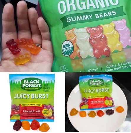 Kẹo Dẻo Black Forest Organic Gummy Bears và nhân hoa quả-date t9 2022
