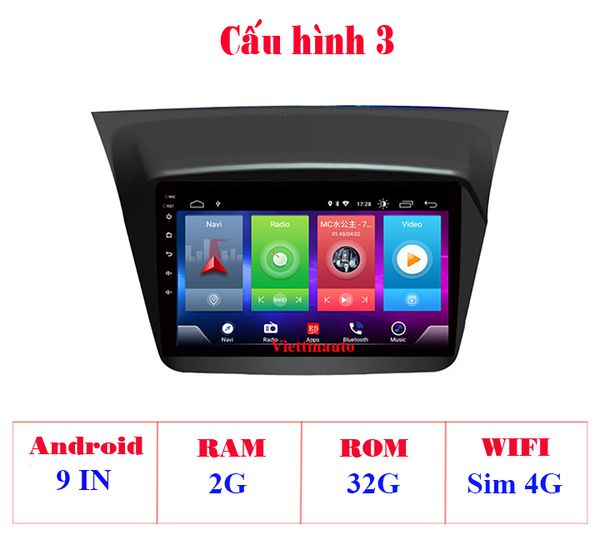 [Hỗ trợ lắp đặt tại Bắc Giang] Màn hình Android 9 Inch theo Xe Mitsubishi Pajero Sport 2013-2018 có GPS dẫn đường, điều khiển ra lệnh bằng giọng nói ( RAM 2G, ROM32G, Wifi + 4G