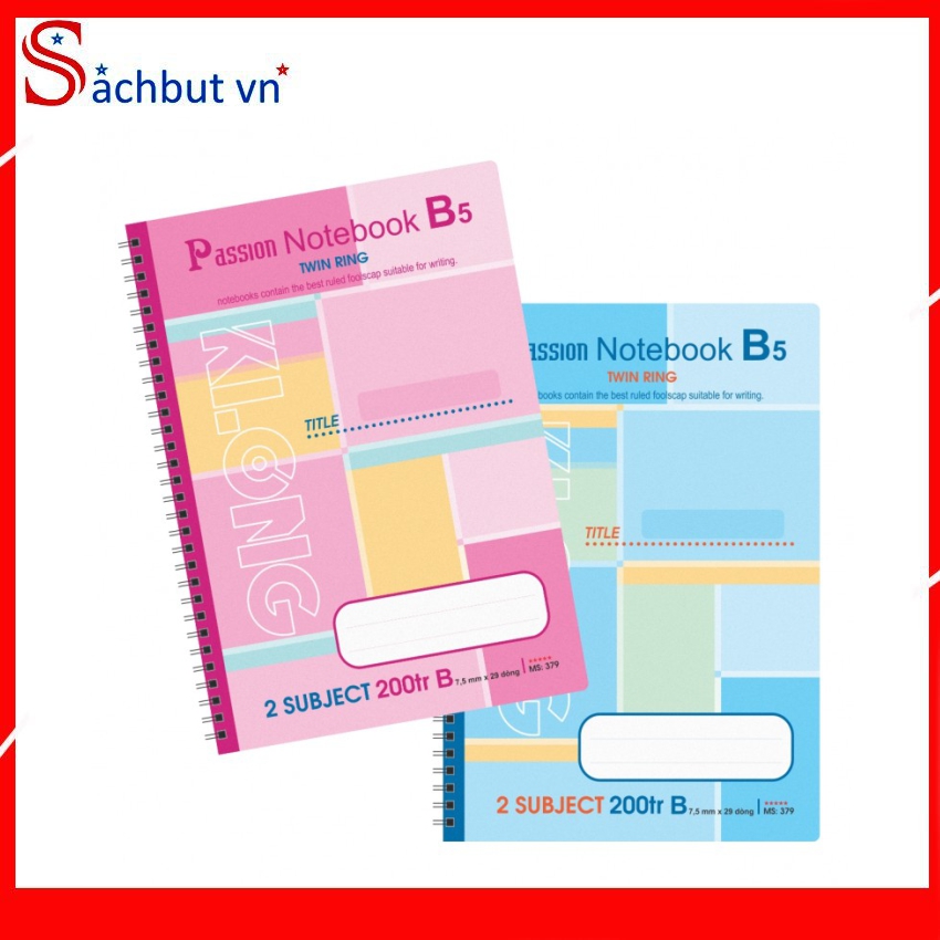 [ XẢ KHO 3 NGÀY] Sachbutvn Sổ lò xo kép KLONG 200 Trang , Khổ B5 - Mã Số 379, với thiết kế bìa trang trọng đẹp mắt và chất lượng giấy cao cấp, là sự lựa chọn ưu việt cho mọi người.