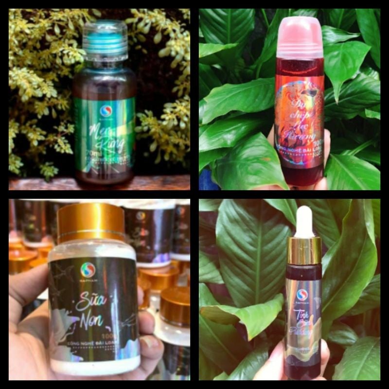 Combo 4 món sa phạm gồm : men rừng + tinh sữa pudding + sữa non + dụ chép lục hương / chuyên chép