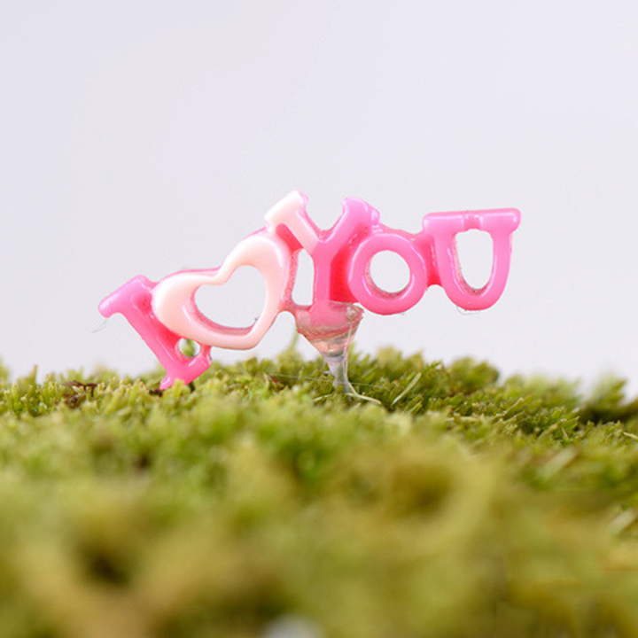 Phụ kiện tiểu cảnh giá sỉ - cầu vồng love - 4cm .