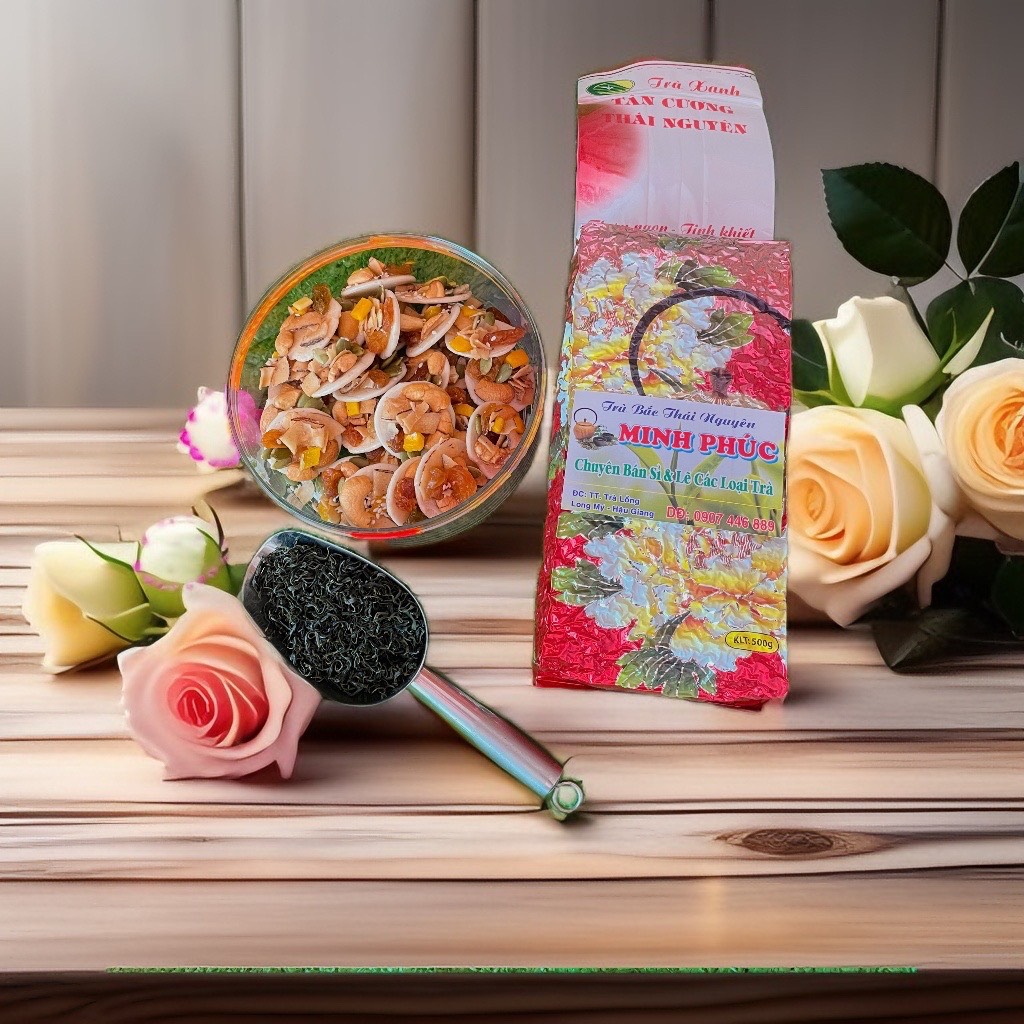500g trà nõn tôm tân cương thái nguyên