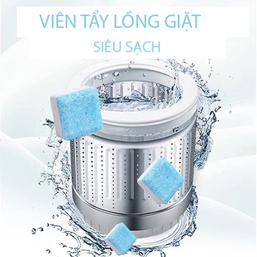 Viên Tẩy Vệ Sinh Lồng Máy Giặt Diệt khuẩn Và Tẩy Chất Cặn Lồng Máy Giặt Hiệu Quả