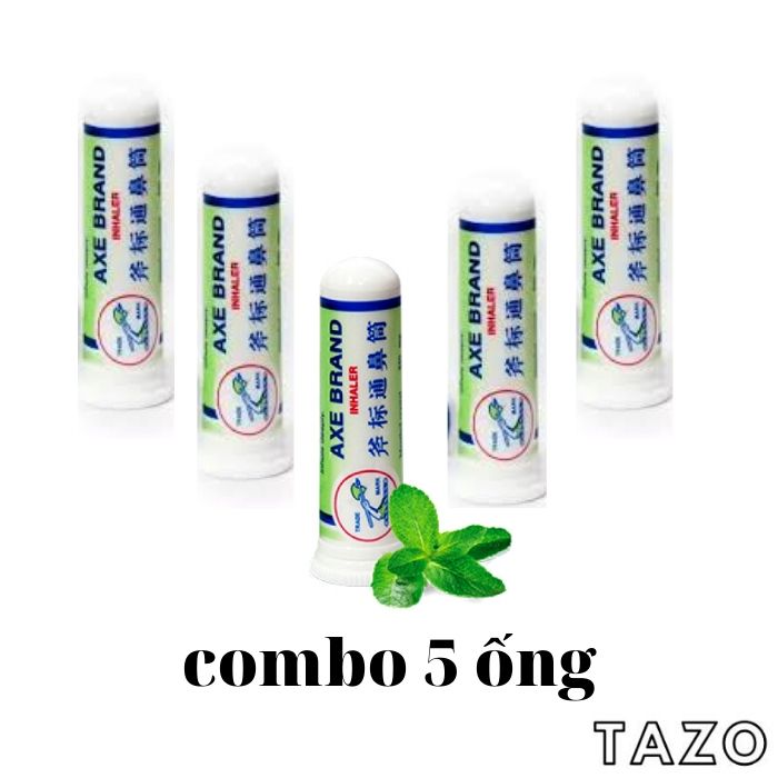 Ống hít mũi cây búa Axe Brand - Combo 5 ống hít