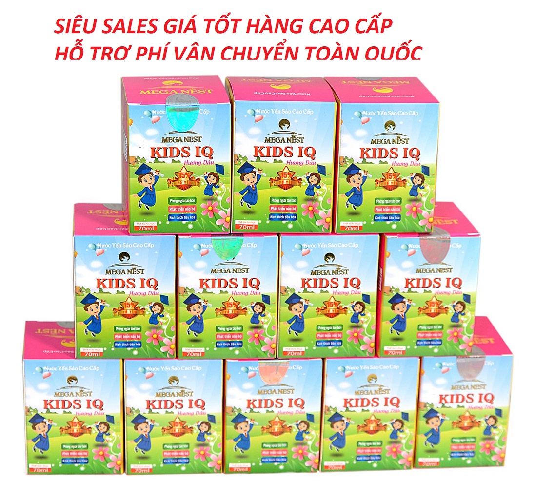 Combo 12hu yến sào kids pedia 15% tổ yến thiên nhiên 70ml nhân 12hu