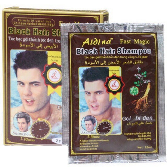 Dầu gội đen tóc black hair shampoo