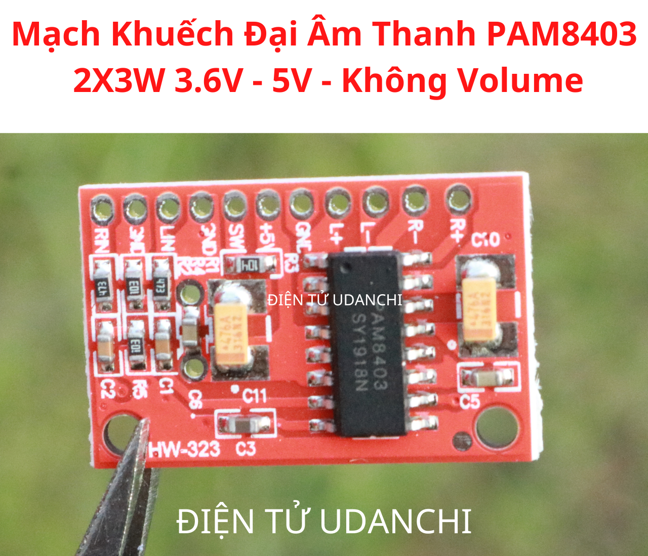 Mạch khuếch đại âm thanh pam8403 2x3w 3.6v -5v - không volume