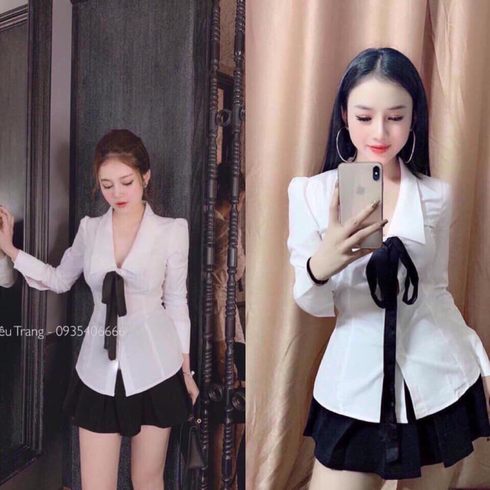 Sét bộ tiểu thư kèm chân váy ( có quần trong) thời trang nữ GREAT 7