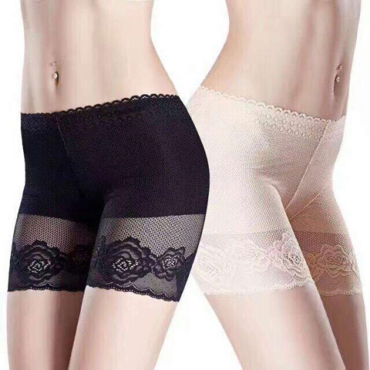 Quần đùi ren mặc trong váy 2 lớp hoa hồng. quần váy hoa hồng, quần mặc váy