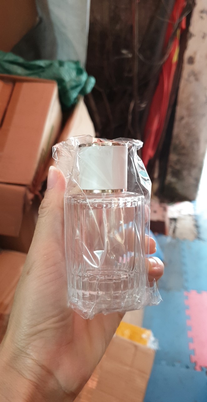 Lọ chiết nước hoa 50ml sọc thẳng - không chứa dung dịch