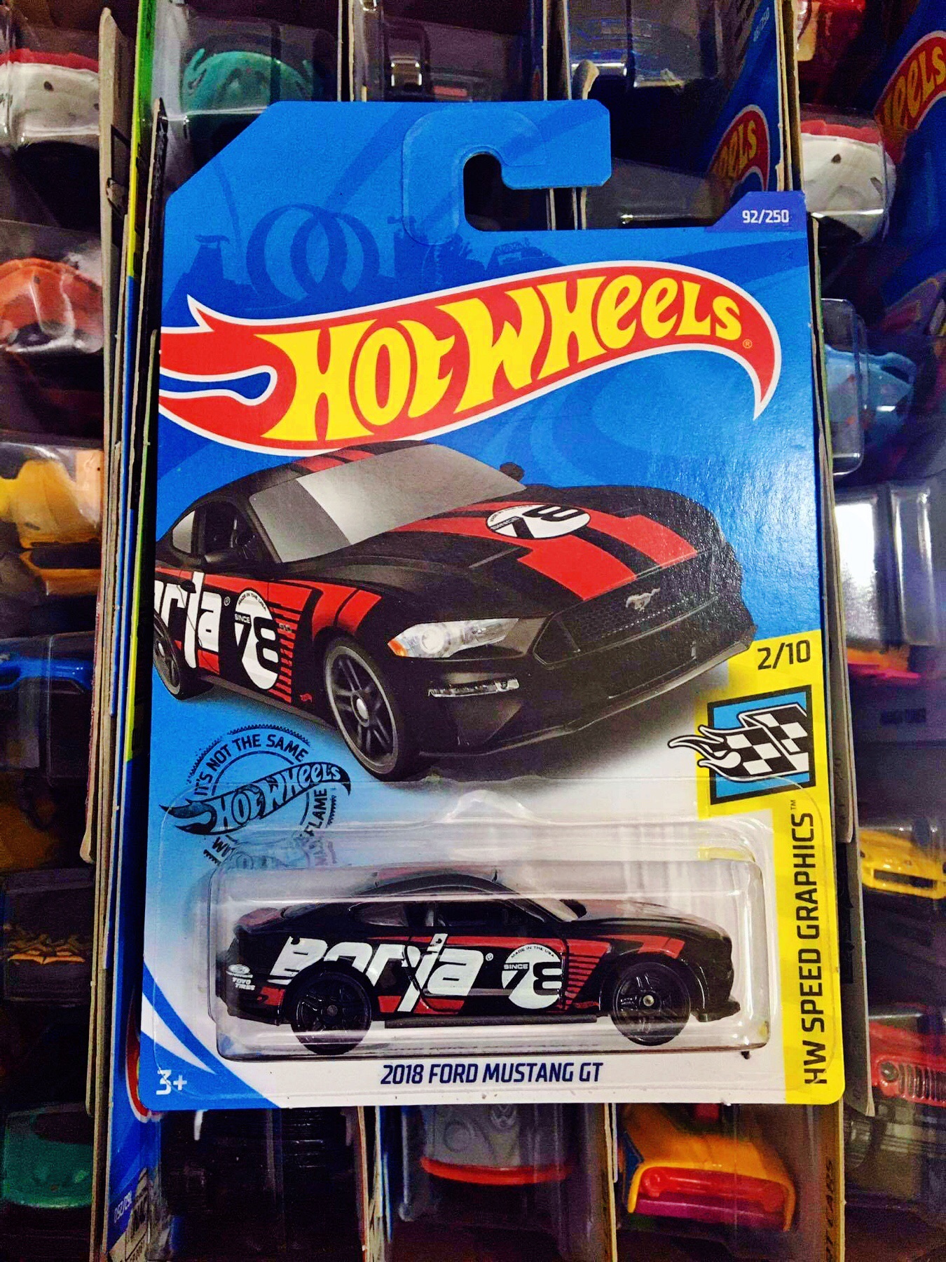 Xe Mô Hình Hot Wheels tỉ lệ 1:64 "2018 Ford Mustang GT" (tem Borla)