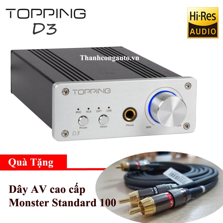 Bộ giải mã dac topping d3 _ tặng ngay 299k