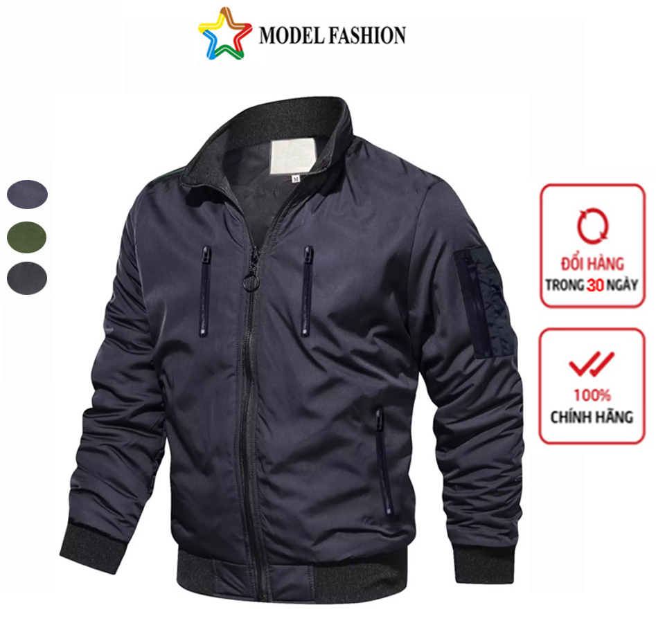 Áo khoác dù gió bomber nam Model Fashion - AKD143 cao cấp 2 lớp chống nước